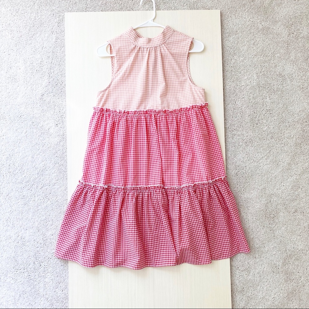 English Factory Sleeveless Tiered Shift Dress, XS